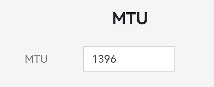 Apply MTU