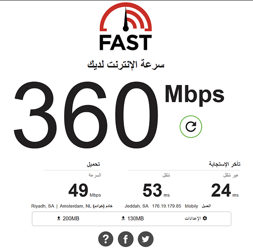 السرعه مع المقوي
